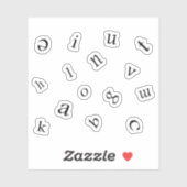 Letters Sticker (Vel)