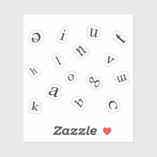Letters Sticker (Vel)