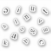 Letters Sticker (Voorkant)