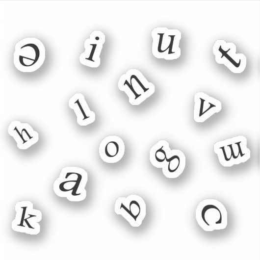 Letters Sticker (Voorkant)