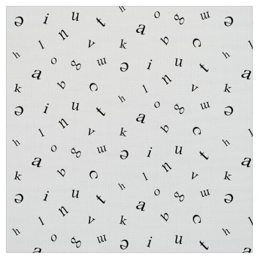 Letters Stof (Swatch)