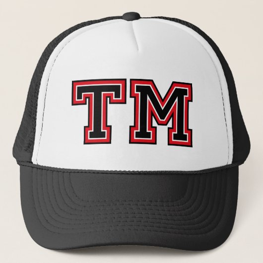 Letters "TM"-monogram Trucker Pet (Voorkant)
