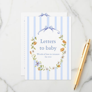 letters to baby advieskaart
