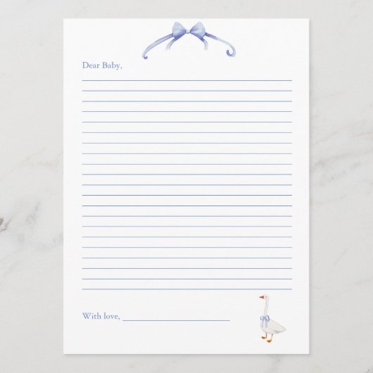 letters to baby advieskaart (Achterkant)