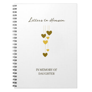 Letters to Heaven – In Memory Of Daughter Custom Notitieboek