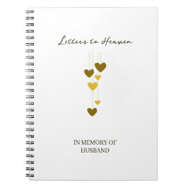 Letters to Heaven – In Memory Of Husband Custom Notitieboek