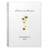 Letters to Heaven – In Memory Of Son Personalized Notitieboek (Voorkant)