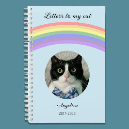 Letters to my Cat Memorial Journal Rainbow Photo Notitieboek