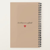 Letters to My Cat Memorial Journal Warm Beige Notitieboek (Achterkant)