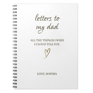 Letters to My Dad – Personalized Letter Notitieboek