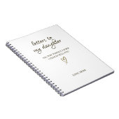 Letters to My Daughter – Personalized Letter Notitieboek (Rechterzijde)