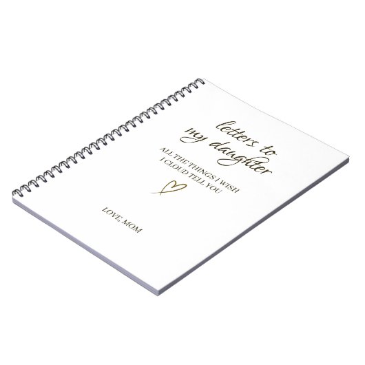 Letters to My Daughter – Personalized Letter Notitieboek (Linkerzijde)