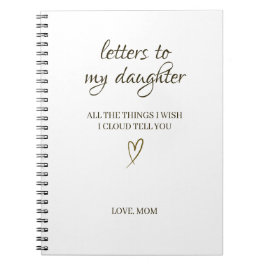 Letters to My Daughter – Personalized Letter Notitieboek
