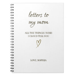 Letters to My Mom – Personalized Letter Notitieboek