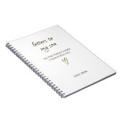 Letters to My Son – Personalized Letter Notitieboek (Rechterzijde)