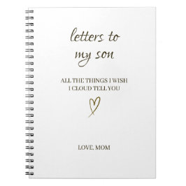 Letters to My Son – Personalized Letter Notitieboek
