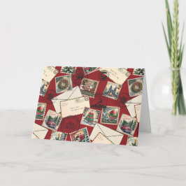 Letters to Santa Holiday card Feestdagen Kaart