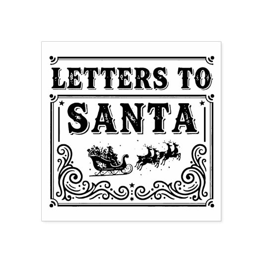 Letters To Santa Rubberstempel (Afrduk)