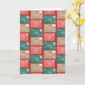 Letters to Santa Watercolor Holiday Card  Kaart (Gele Bloem)