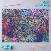 Letters Type Word Art Background Decouting Tissuepapier (Craft)