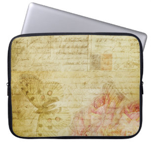  letters van het textuurplakboek laptop sleeve
