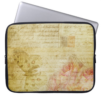letters van het textuurplakboek laptop sleeve
