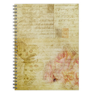 letters van het textuurplakboek notitieboek