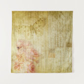 letters van het textuurplakboek wandkleed (Voorkant (horizontaal))