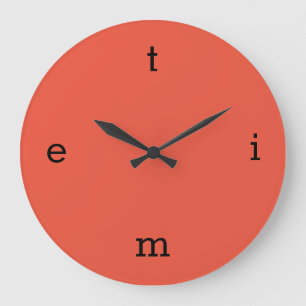Letters van TIME Square Wandklok