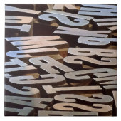 Letters voor Typesetting Tegeltje (Voorkant)