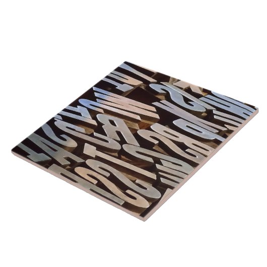 Letters voor Typesetting Tegeltje (Zijkant)