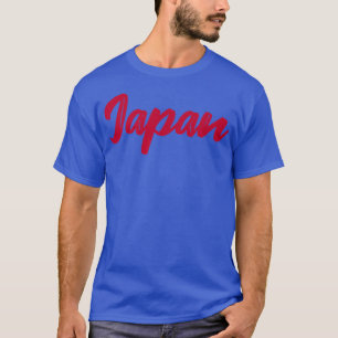 Letters Woord Japan in Mooie Rode Lettertype Premi T-shirt