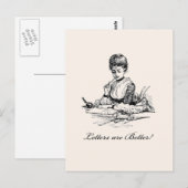 letters zijn beter briefkaart (Voorkant / Achterkant)