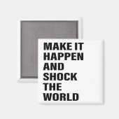 Lettert Art Success Life Tips Word Text Art Magneet (Voorkant / Achterkant)