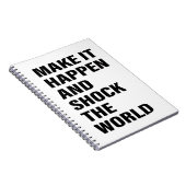 Lettert Art Success Life Tips Word Text Art Notitieboek (Rechterzijde)