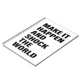 Lettert Art Success Life Tips Word Text Art Notitieboek (Linkerzijde)