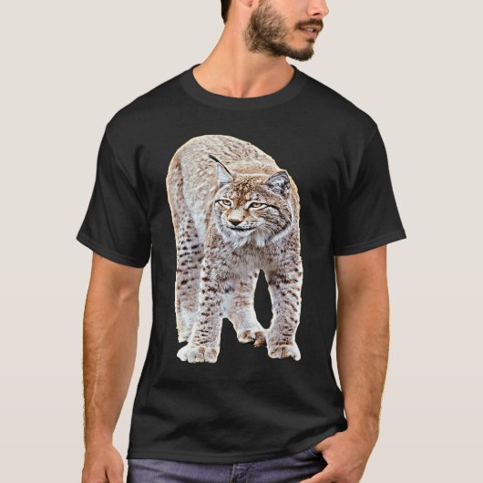 LetterTrunk Lynx Roofdier Grote Kat T-shirt (Voorkant)