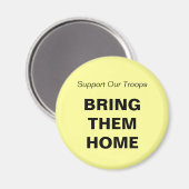(Lettertype 1) Steun Onze Troepen... HOME Magneet (Voorkant / Achterkant)