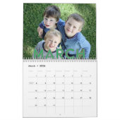 Lettertype Art Deco-lijn | Foto van 2026 Kalender (Mar 2026)