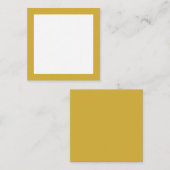 Lettertype eenvoudig professioneel gewoon goud wit notitiekaartje (Voorkant / Achterkant)
