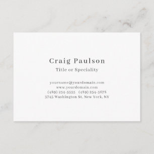 Lettertype eenvoudig professioneel gewoon minimali informatiekaartje