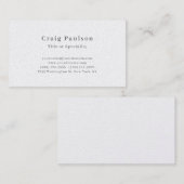 Lettertype eenvoudig professioneel gewoon premium  visitekaartje (Voorkant / Achterkant)