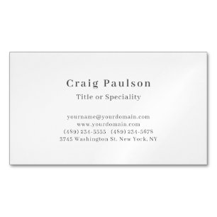 Lettertype eenvoudig professioneel vlak minimalist magnetisch visitekaartje