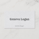  lettertype | Faux-leder | Hoge Mode Visitekaartje (Voorkant)