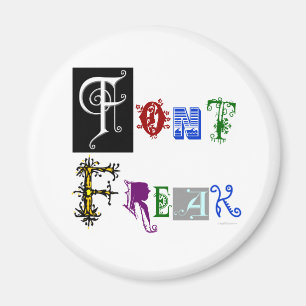 Lettertype Freak Typografie Gezegde Magneet