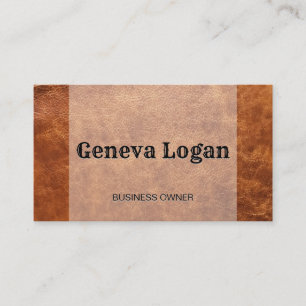  lettertype   Gesitteerd leder   Hoge Mode Visitekaartje