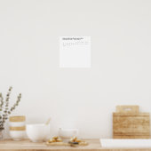 Lettertype 'Honesty Script' tekens Contactblad Poster (Keuken)