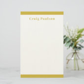 Lettertype met schreef Eenvoudig Professioneel Een Briefpapier (Staand voorkant)
