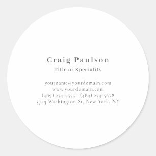 Lettertype met schreef Eenvoudig Professioneel Een Ronde Sticker