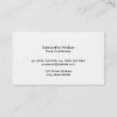 Lettertype met schreef type 2 visitekaartje (Achterkant)